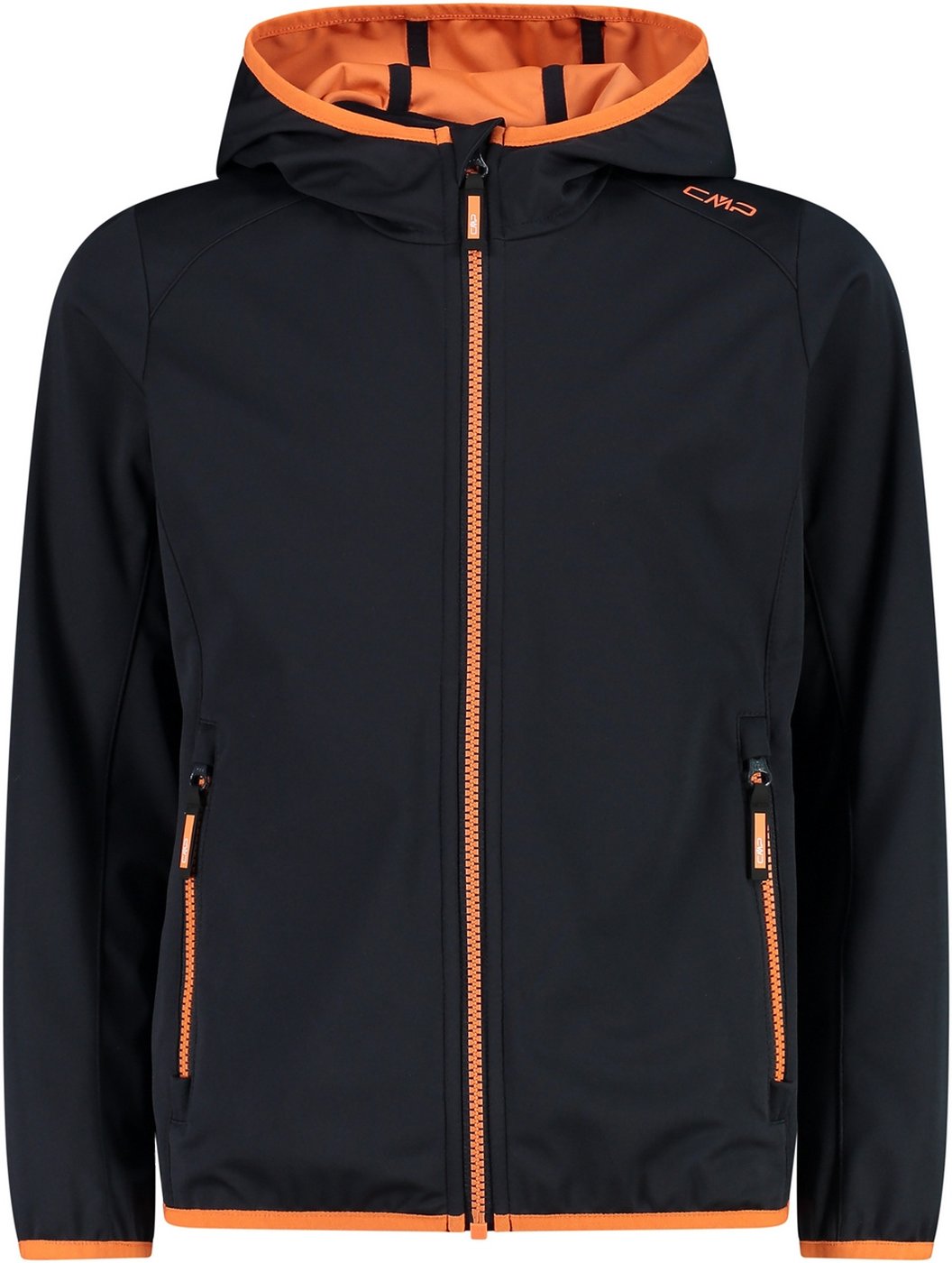 CMP - KID G JACKET FIX HOOD ANTRACITE-TANGERI