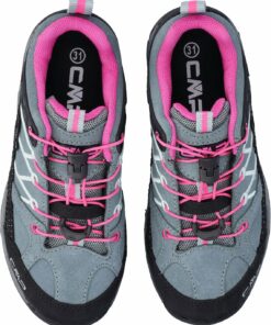 CMP - KIDS RIGEL LOW TREKKING SHOES WP MINERAL GREEN-PURPLE FLUO – Bild 3