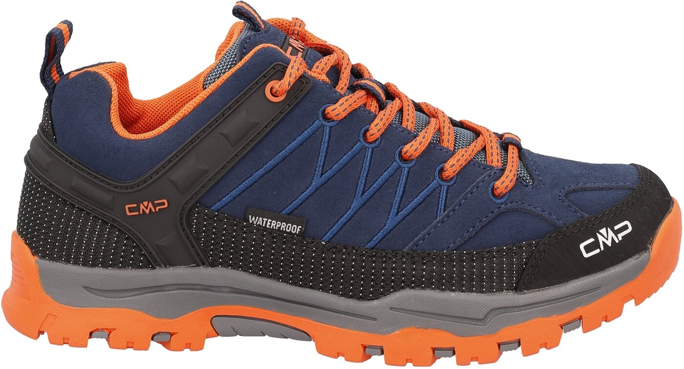 CMP - KIDS RIGEL LOW TREKKING SHOES WP B. BLUE-ARANCIO