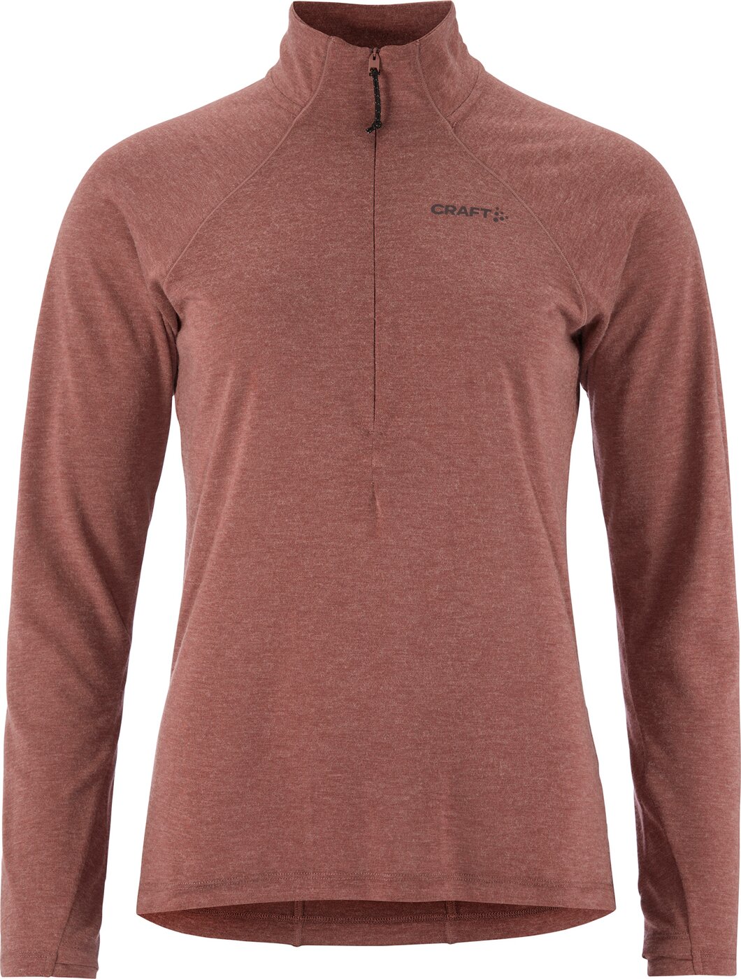 CRAFT - WOOL LS TEE W ROSE BROWN/MELANGE