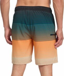 Alternative view of FIREFLY - He.-Badeshorts Otto II M Shade Stripe GREEN DARK