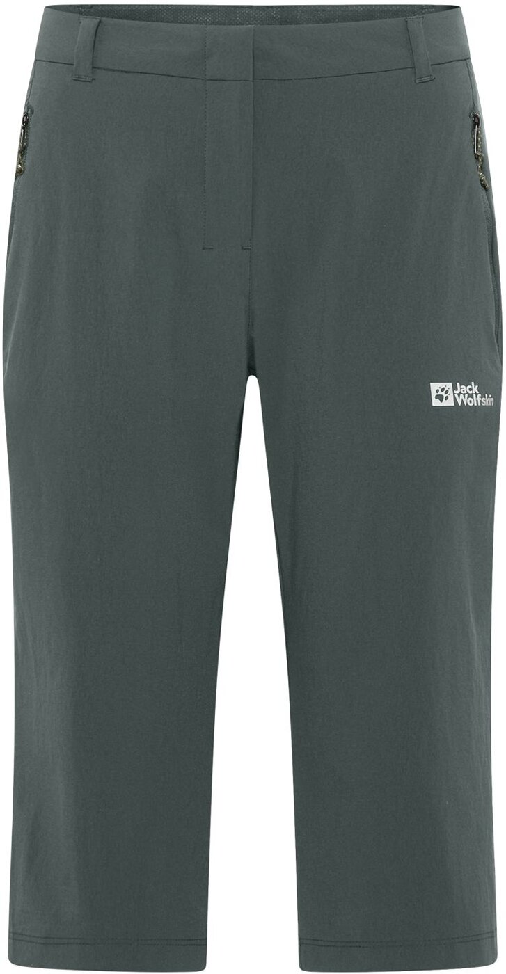 JACK WOLFSKIN - HIKEOUT 3|4 PANTS W SLATE GREEN