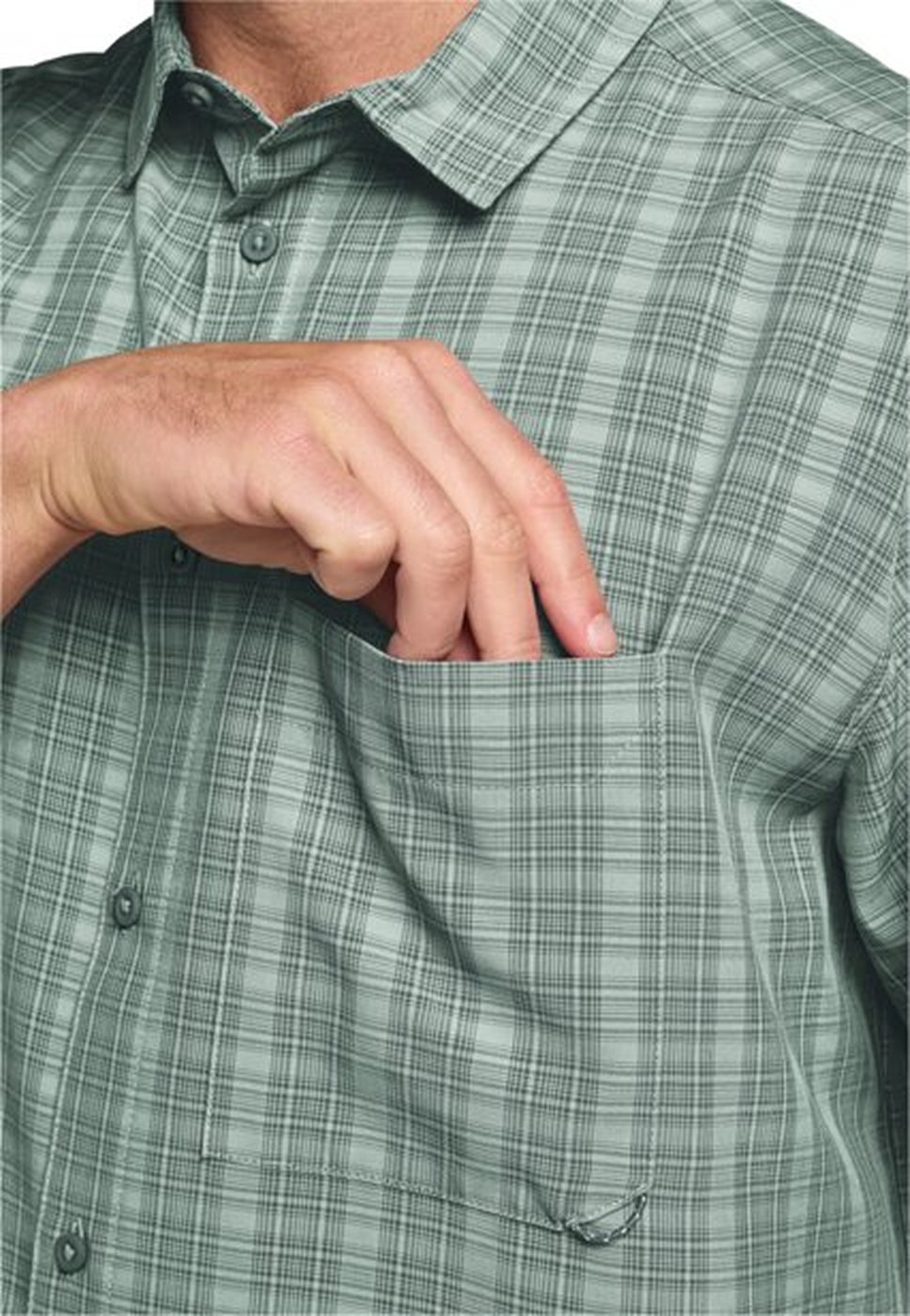 JACK WOLFSKIN - MESETA SHIRT M CHECK SAGO PALM – Bild 7