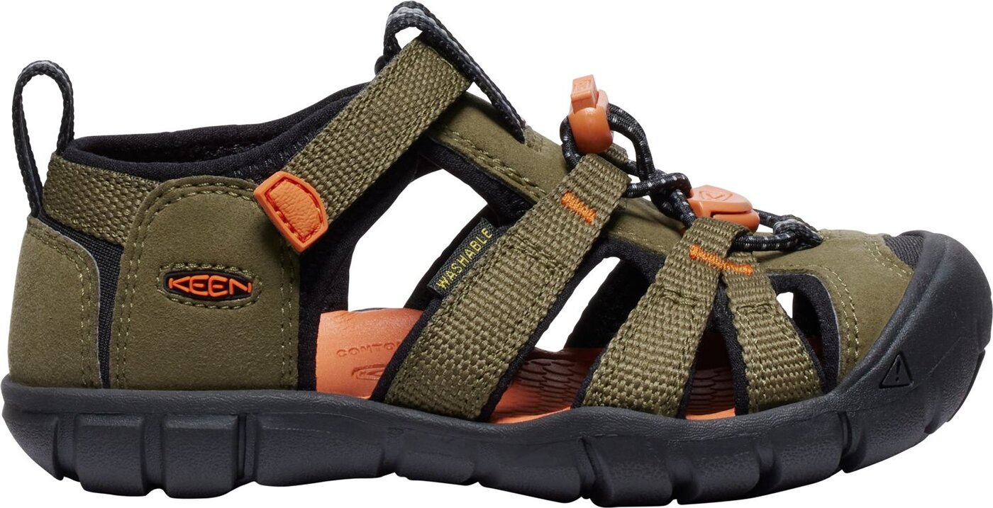 KEEN - SEACAMP II CNX C-DARK OLIVE/GOLD FLAME DARK OLIVE/GOLD FLAME