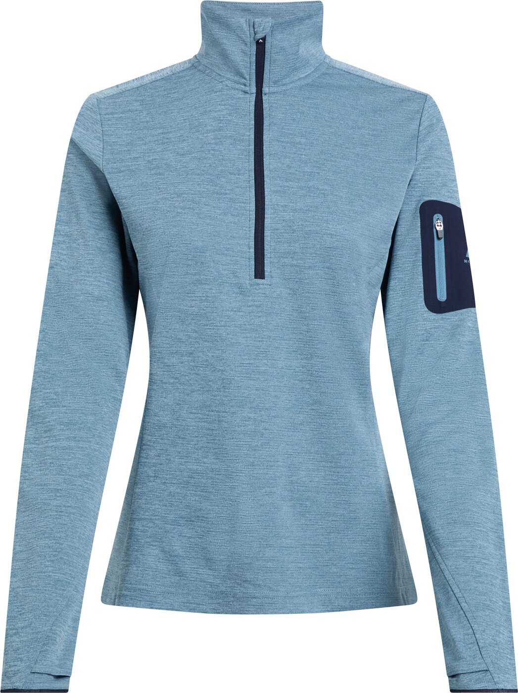 McKINLEY - Da.-Langarmshirt Tampo wms MELANGE/BLUE LIGHT
