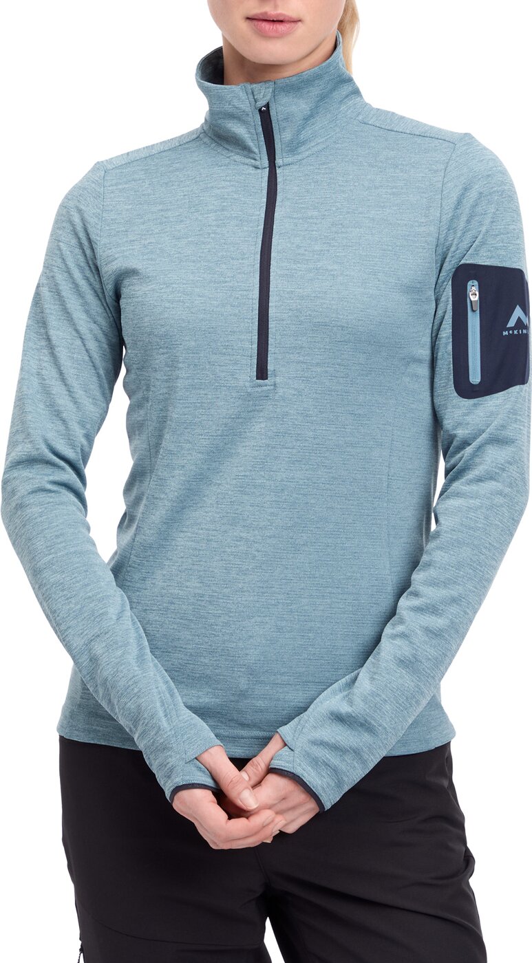 McKINLEY - Da.-Langarmshirt Tampo wms MELANGE/BLUE LIGHT – Bild 3