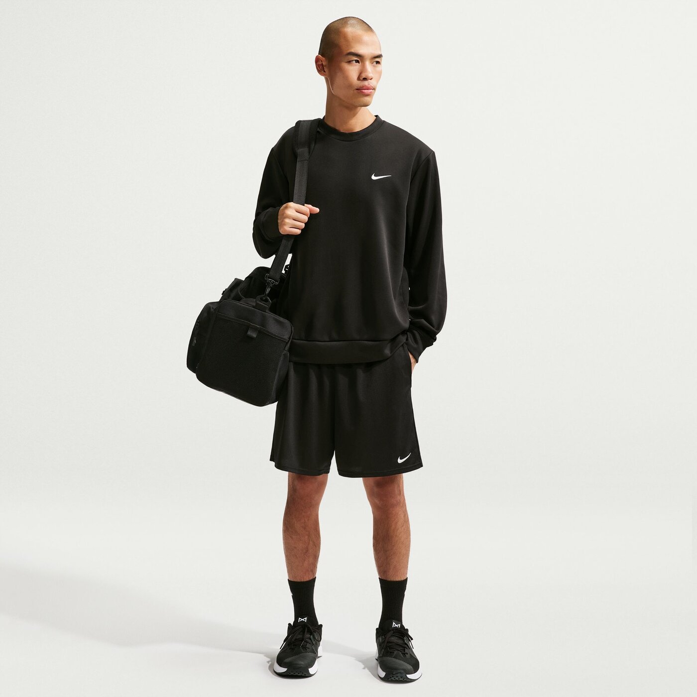 NIKE - M NK DF FLEX 7IN SHORT K BLACK/WHITE