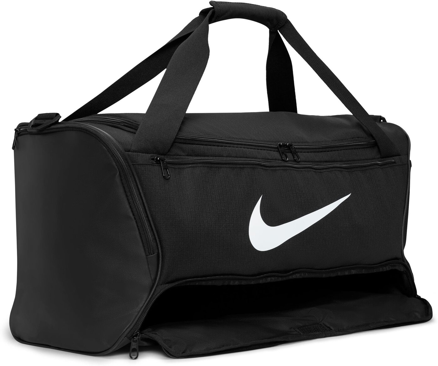 NIKE - NK BRSLA M DUFF - 9.5 (60L) BLACK/BLACK/WHITE – Bild 7