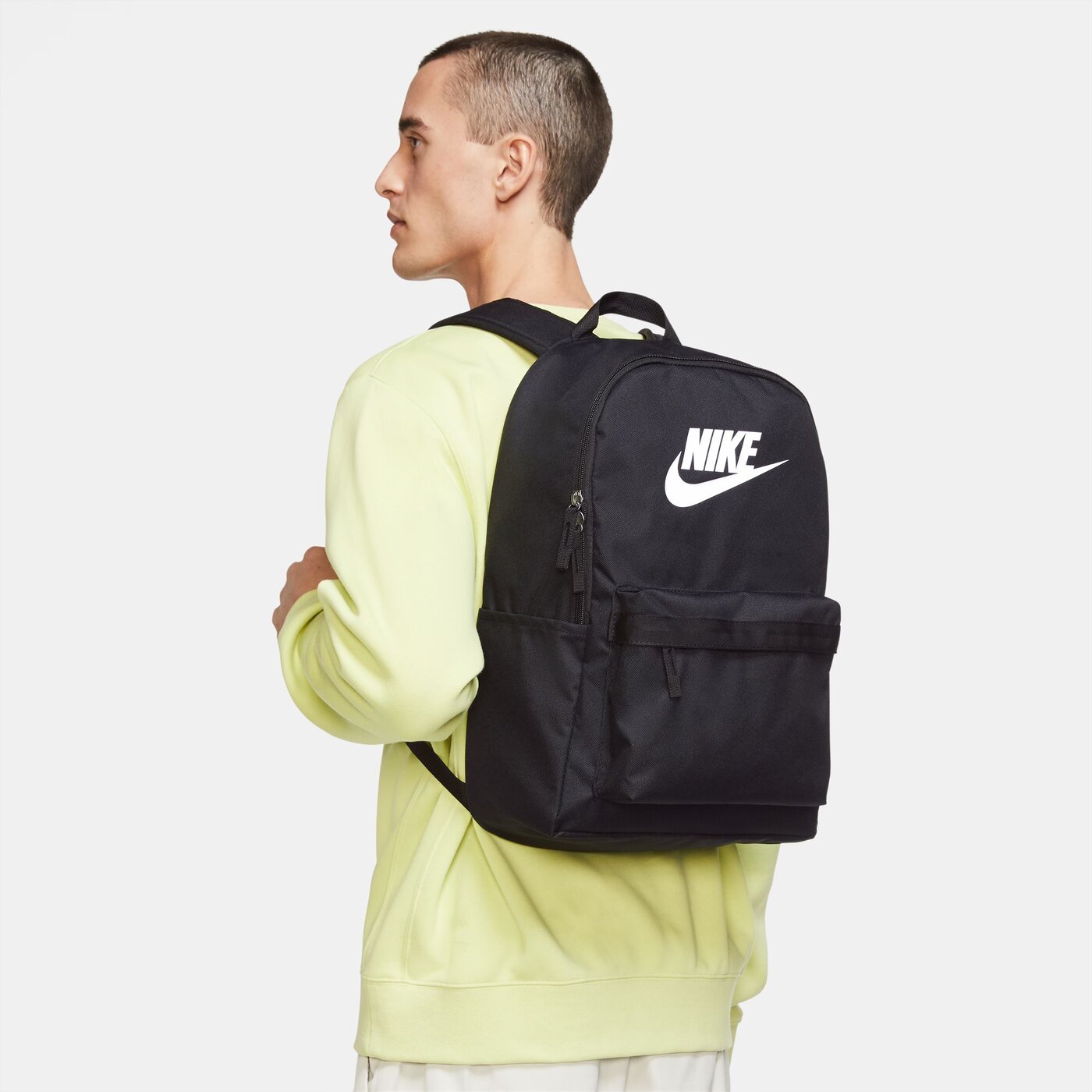 NIKE - NK HERITAGE BKPK BLACK/BLACK/WHITE – Bild 3