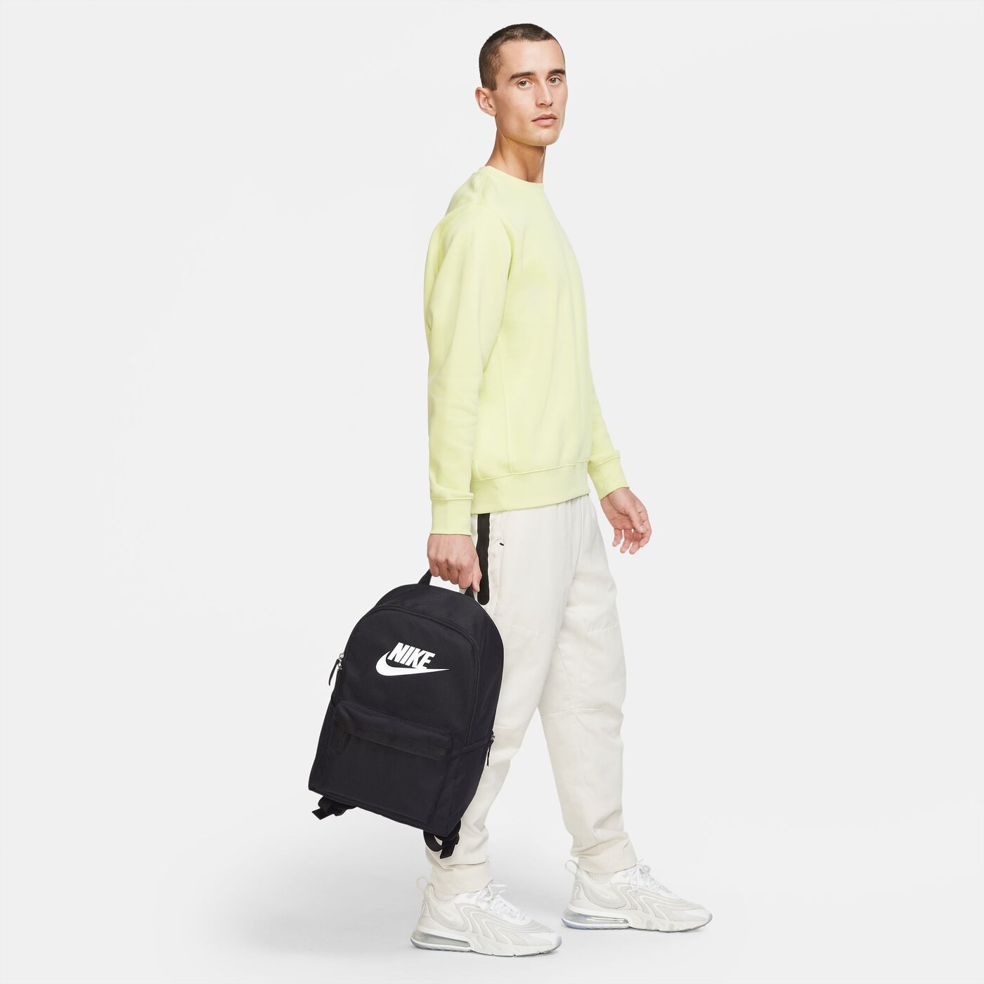 NIKE - NK HERITAGE BKPK BLACK/BLACK/WHITE – Bild 4