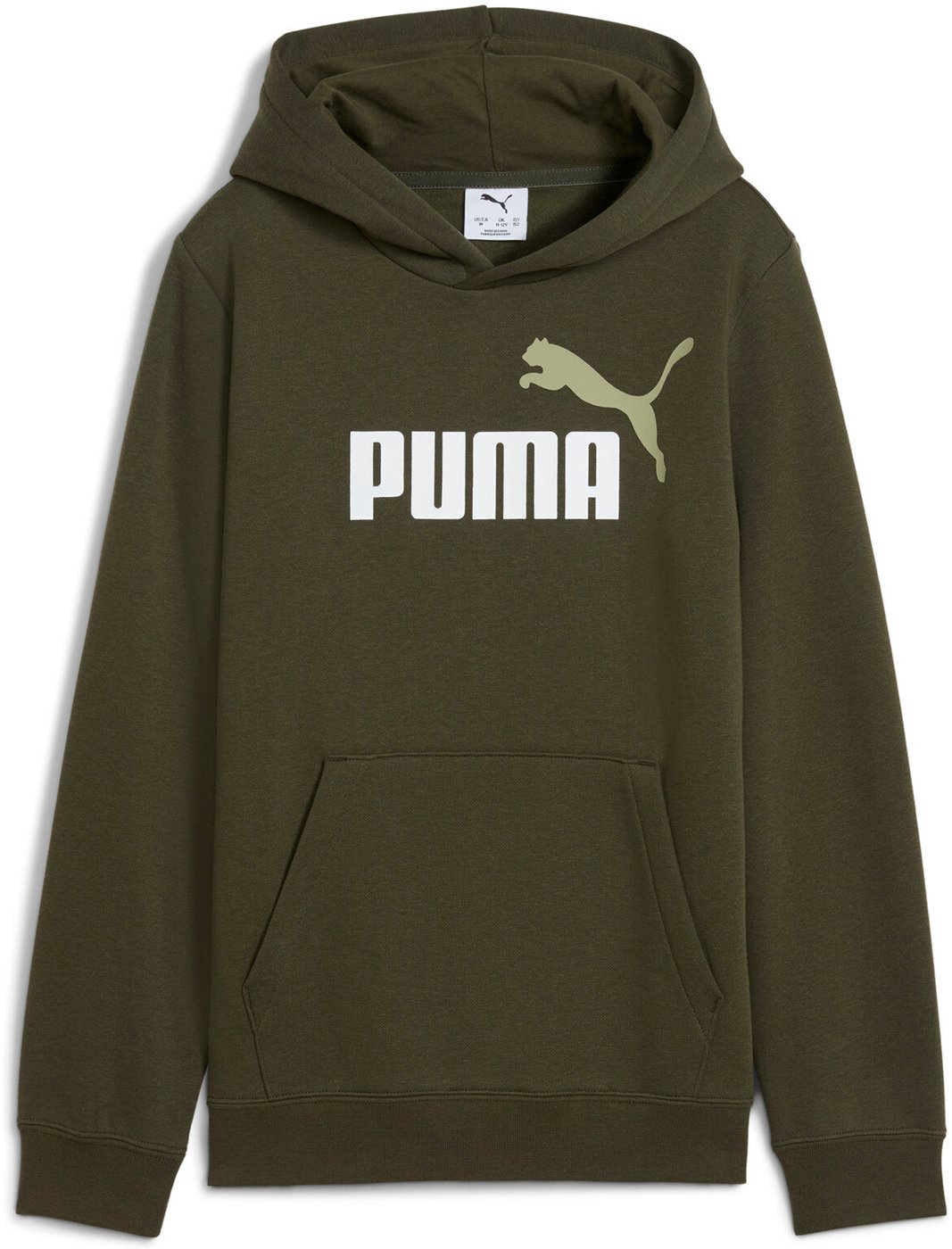 PUMA - ESS 2 COLOR No. 1 Logo Hoodie FL B DARK OLIVE