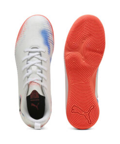 PUMA - FUTURE 8 PLAY IT Jr PUMA WHITE-PUMA BLACK-GLOWING RED – Bild 4