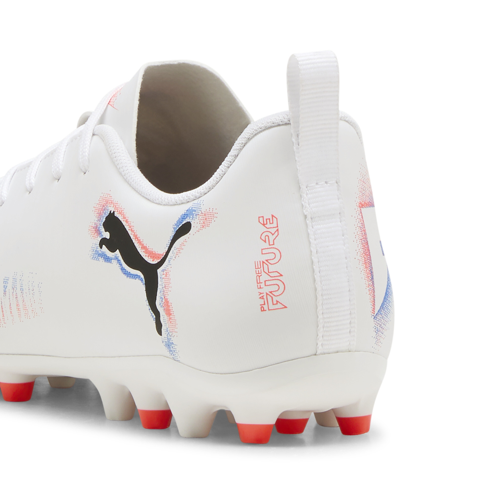 PUMA - FUTURE 8 PLAY MG Jr PUMA WHITE-PUMA BLACK-GLOWING RED – Bild 2