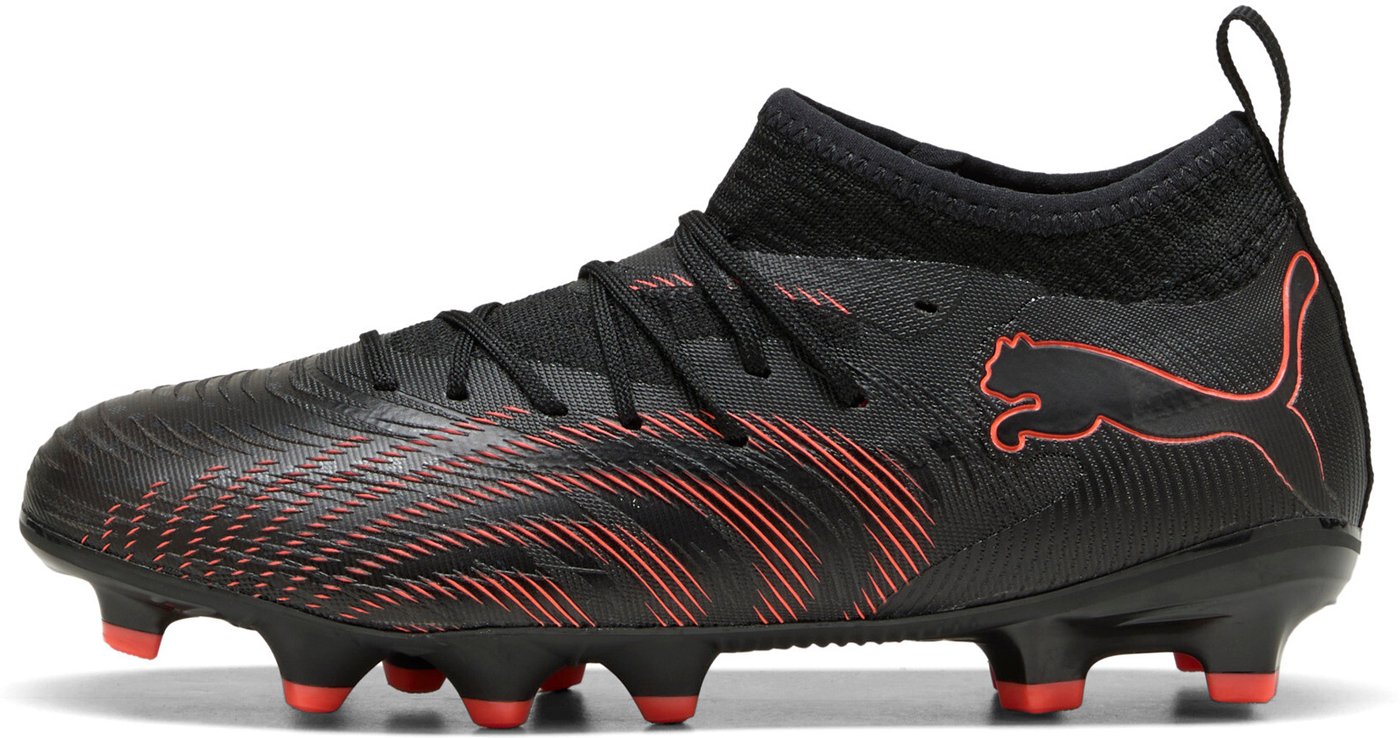 PUMA - FUTURE 9 MATCH FG/AG Jr PUMA BLACK-GLOWING RED-STRONG GRAY – Bild 5