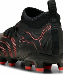 PUMA - FUTURE 9 MATCH FG/AG Jr PUMA BLACK-GLOWING RED-STRONG GRAY – Bild 6