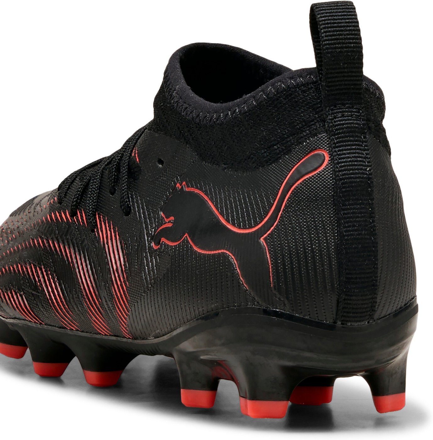 PUMA - FUTURE 9 MATCH FG/AG Jr PUMA BLACK-GLOWING RED-STRONG GRAY – Bild 6