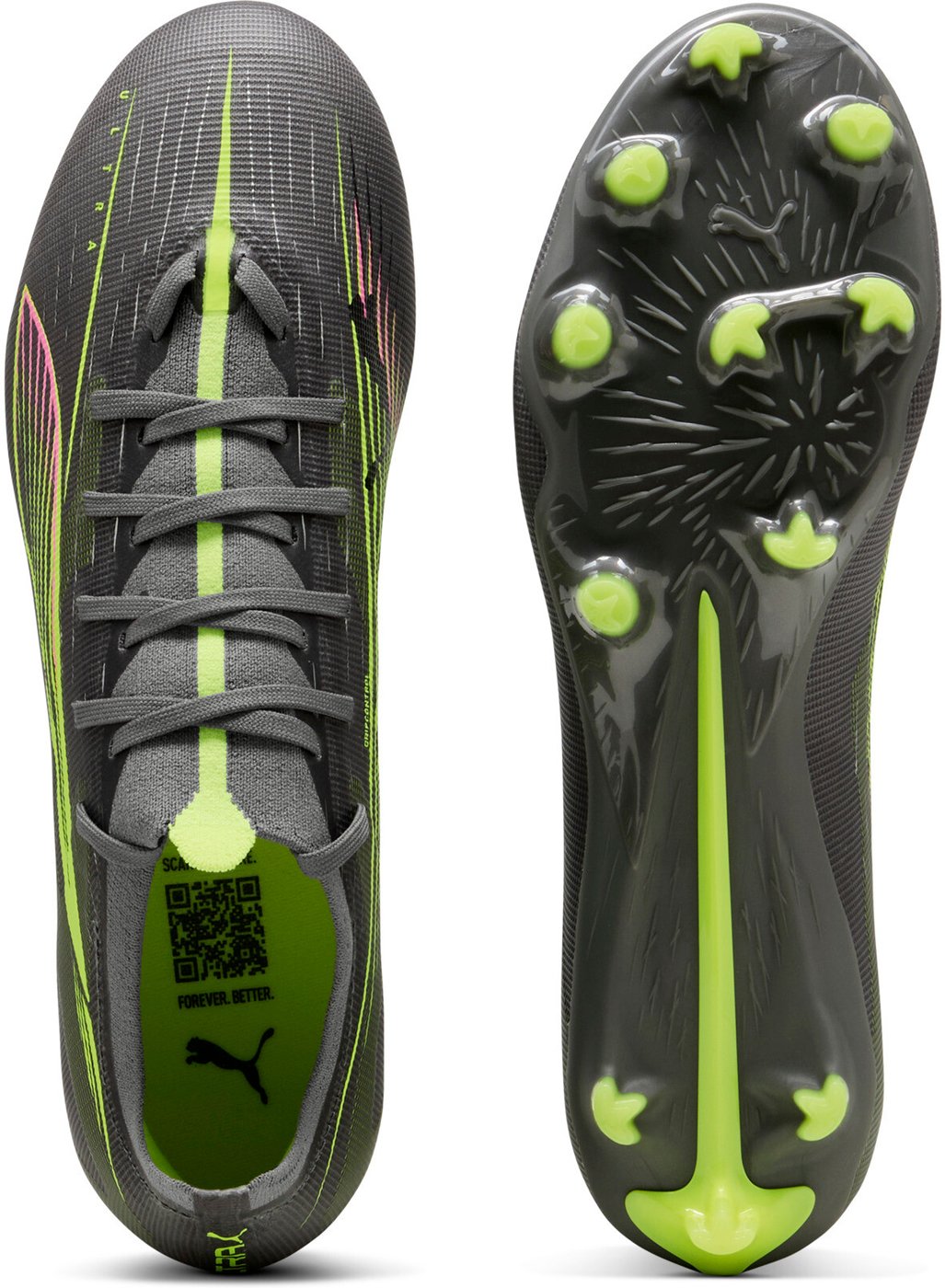 PUMA - ULTRA 5 MATCH FG/AG MATTE AGED SILVER-YELLOW ALERT-PUMA – Bild 2