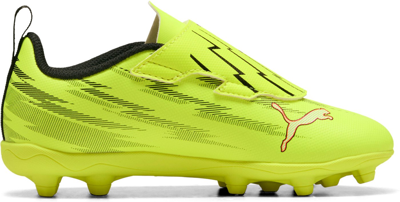PUMA - ULTRA 6 PLAY V FG/AG RB Jr YELLOW ALERT-PUMA BLACK-GLOWING RED