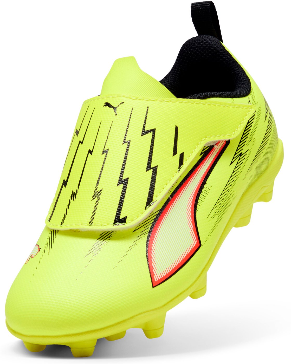 PUMA - ULTRA 6 PLAY V FG/AG RB Jr YELLOW ALERT-PUMA BLACK-GLOWING RED – Bild 3
