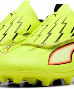 PUMA - ULTRA 6 PLAY V FG/AG RB Jr YELLOW ALERT-PUMA BLACK-GLOWING RED – Bild 4