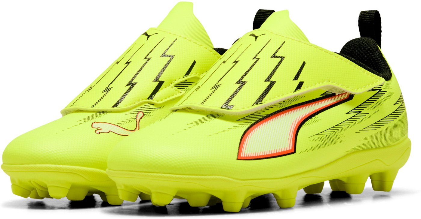 PUMA - ULTRA 6 PLAY V FG/AG RB Jr YELLOW ALERT-PUMA BLACK-GLOWING RED – Bild 4