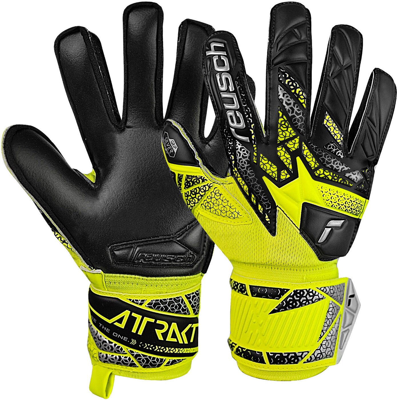 REUSCH - Attrakt Silver Junior SAFETY YELLOW / SILVER / BLACK