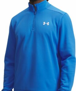 UNDER ARMOUR - UA ARMOUR FLEECE 1/4 ZIP BLUE ATLANTIS
