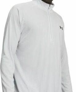 UNDER ARMOUR - UA TECH TEXTURED 1/2 ZIP DISTANT GRAY