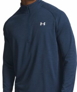 UNDER ARMOUR - UA TECH TEXTURED 1/2 ZIP WHAM BLUE