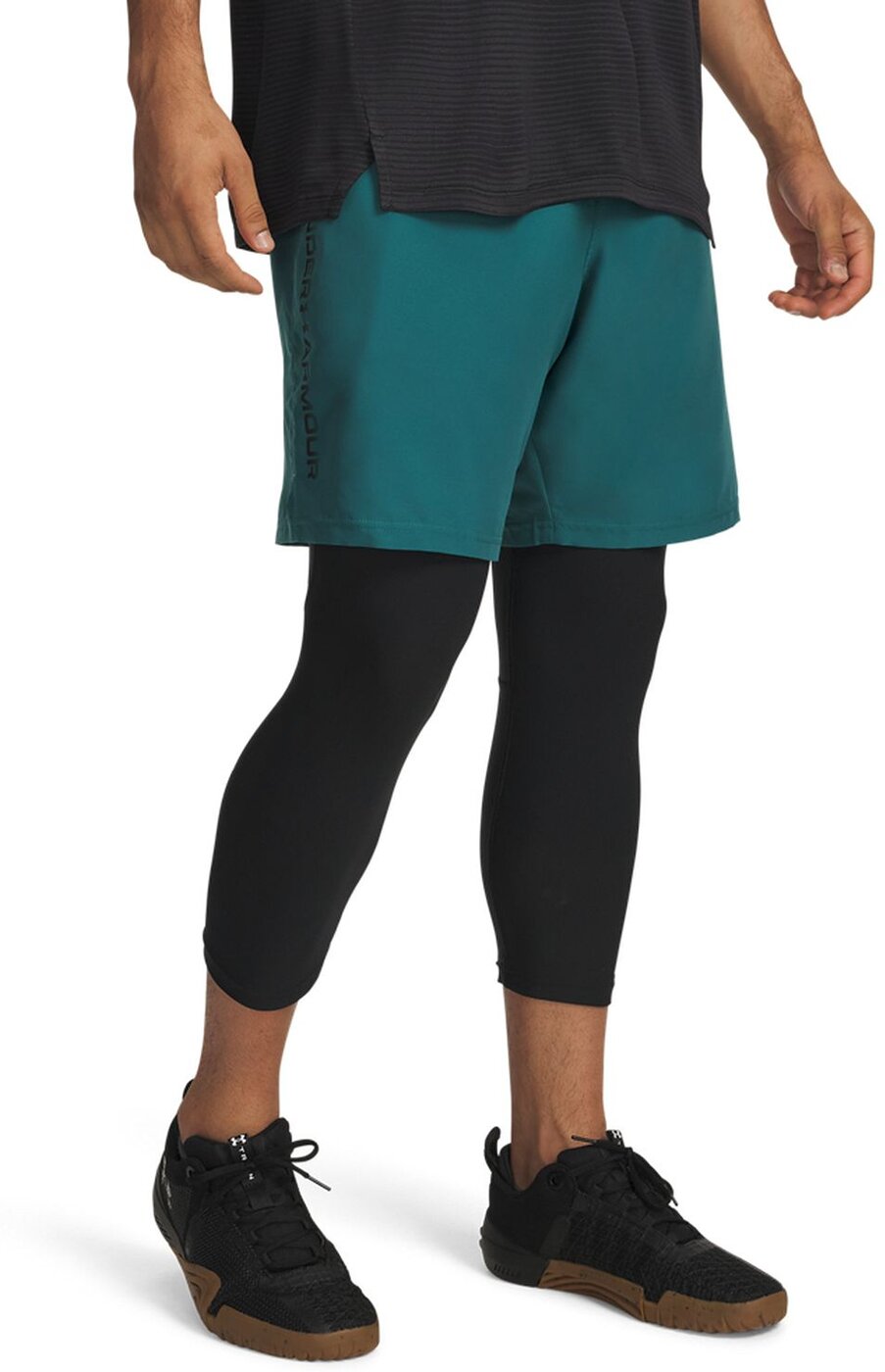UNDER ARMOUR - UA TECH WOVEN WORDMARK SHORT RACK GREEN