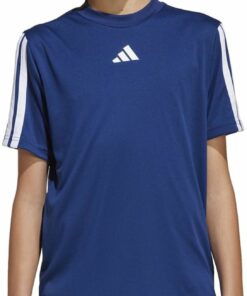 Alternative view of ADIDAS - J TR-ES 3S TEE DKBLUE/WHITE