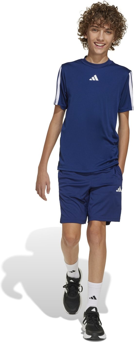 ADIDAS - J TR-ES 3S TEE DKBLUE/WHITE – Bild 4