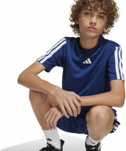 ADIDAS - J TR-ES 3S TEE DKBLUE/WHITE – Bild 5