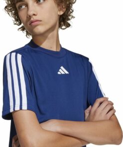 ADIDAS - J TR-ES 3S TEE DKBLUE/WHITE – Bild 6