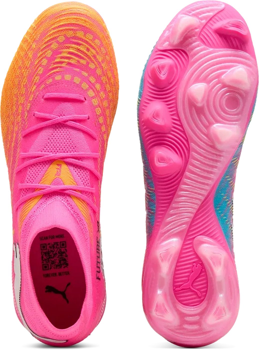 PUMA - FUTURE 9 MATCH FG/AG POISON PINK-SUN STREAM-BRIGHT AQUA- – Bild 2