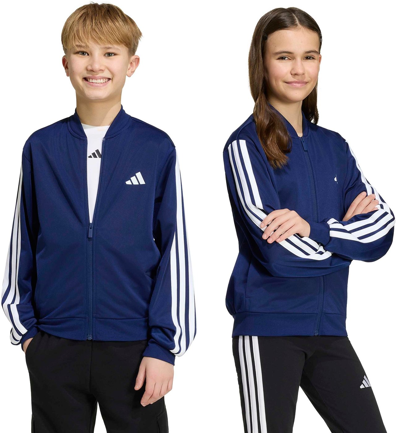 ADIDAS - J 3S FZ TR TT DKBLUE/WHITE – Bild 5