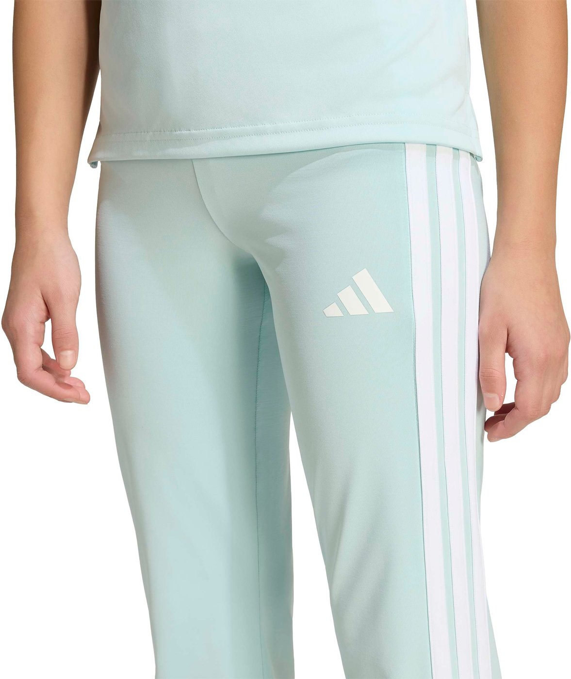 ADIDAS - JG TR-ES 3S FL HALMIN/WHITE – Bild 5