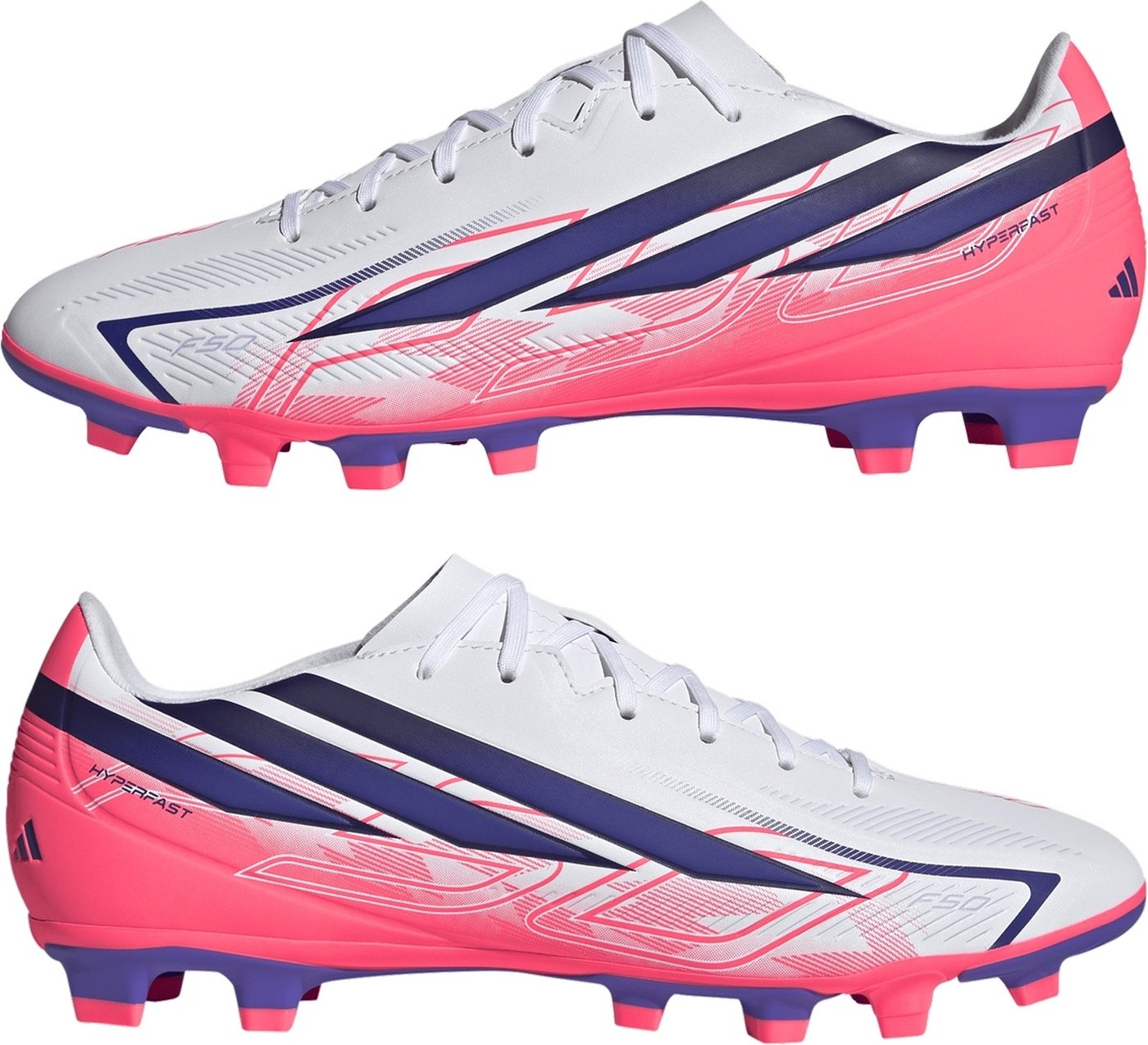 ADIDAS - F50 HYPERFAST CLUB FG/MG FTWWHT/SOLPUR/SOLTUR – Bild 4