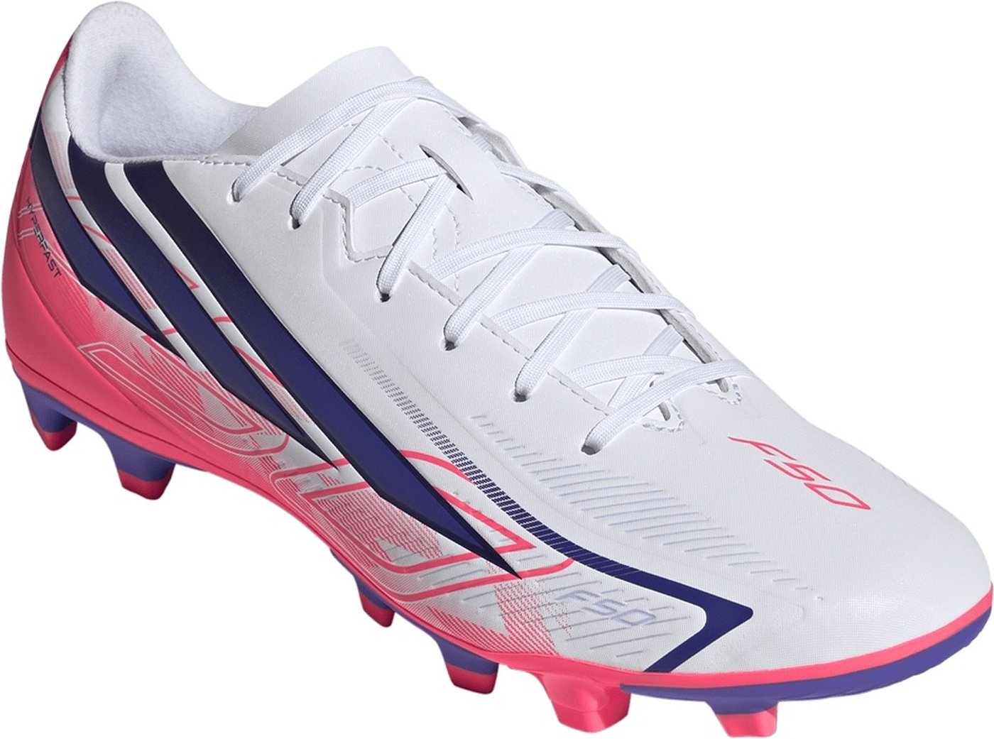 ADIDAS - F50 HYPERFAST CLUB FG/MG FTWWHT/SOLPUR/SOLTUR – Bild 6