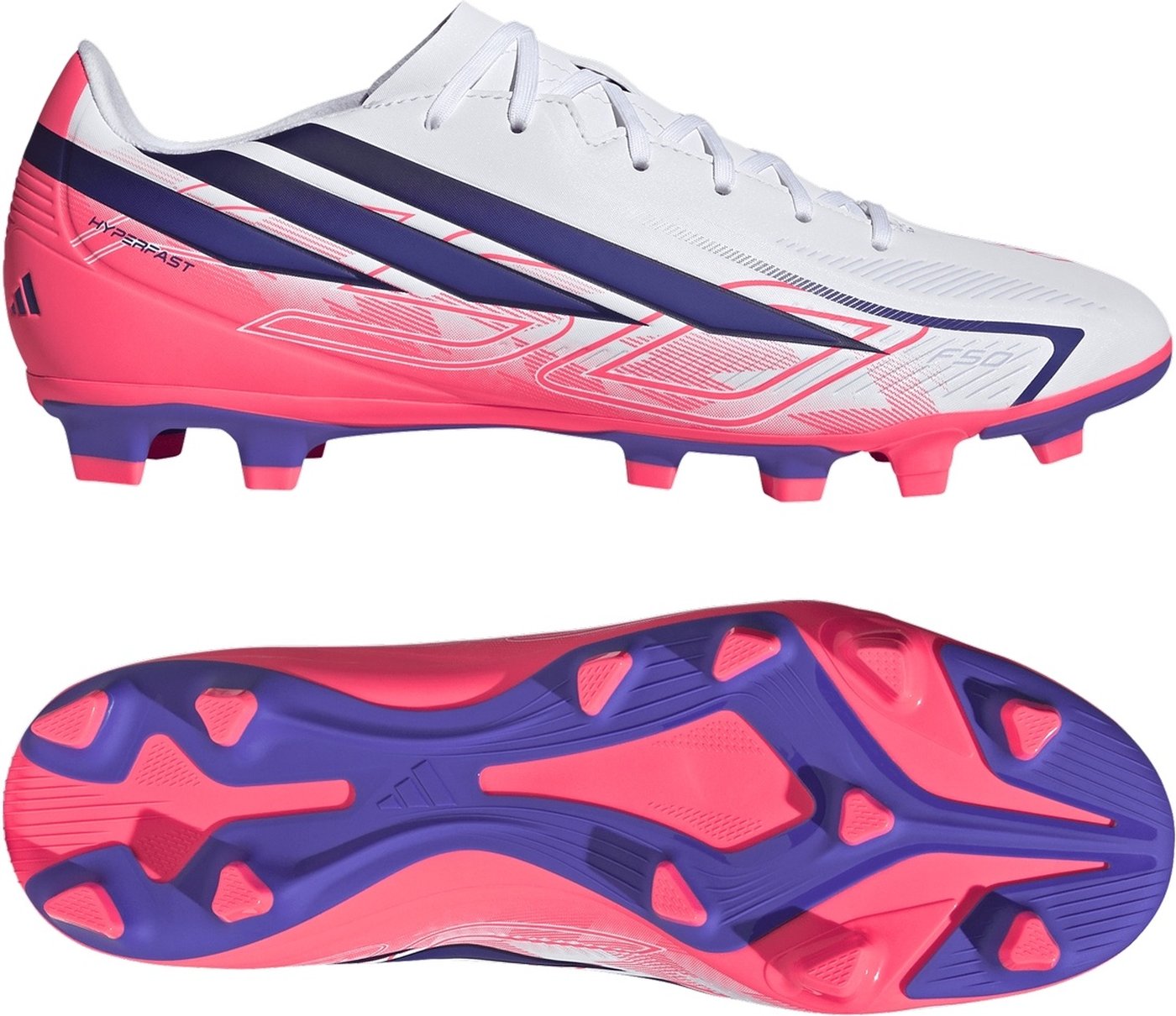 ADIDAS - F50 HYPERFAST CLUB FG/MG FTWWHT/SOLPUR/SOLTUR – Bild 9