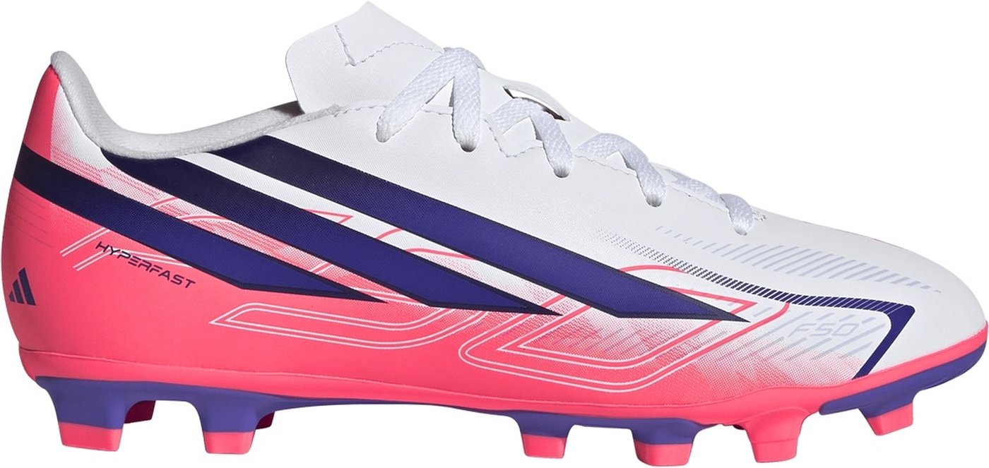 ADIDAS - F50 HYPERFAST CLUB FG/MG J FTWWHT/SOLPUR/SOLTUR
