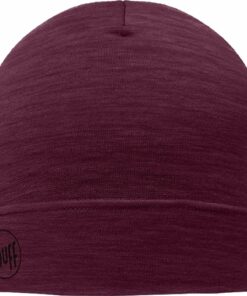 BUFF - Merino Lightweight Beanie SOLID GARNET – Bild 4