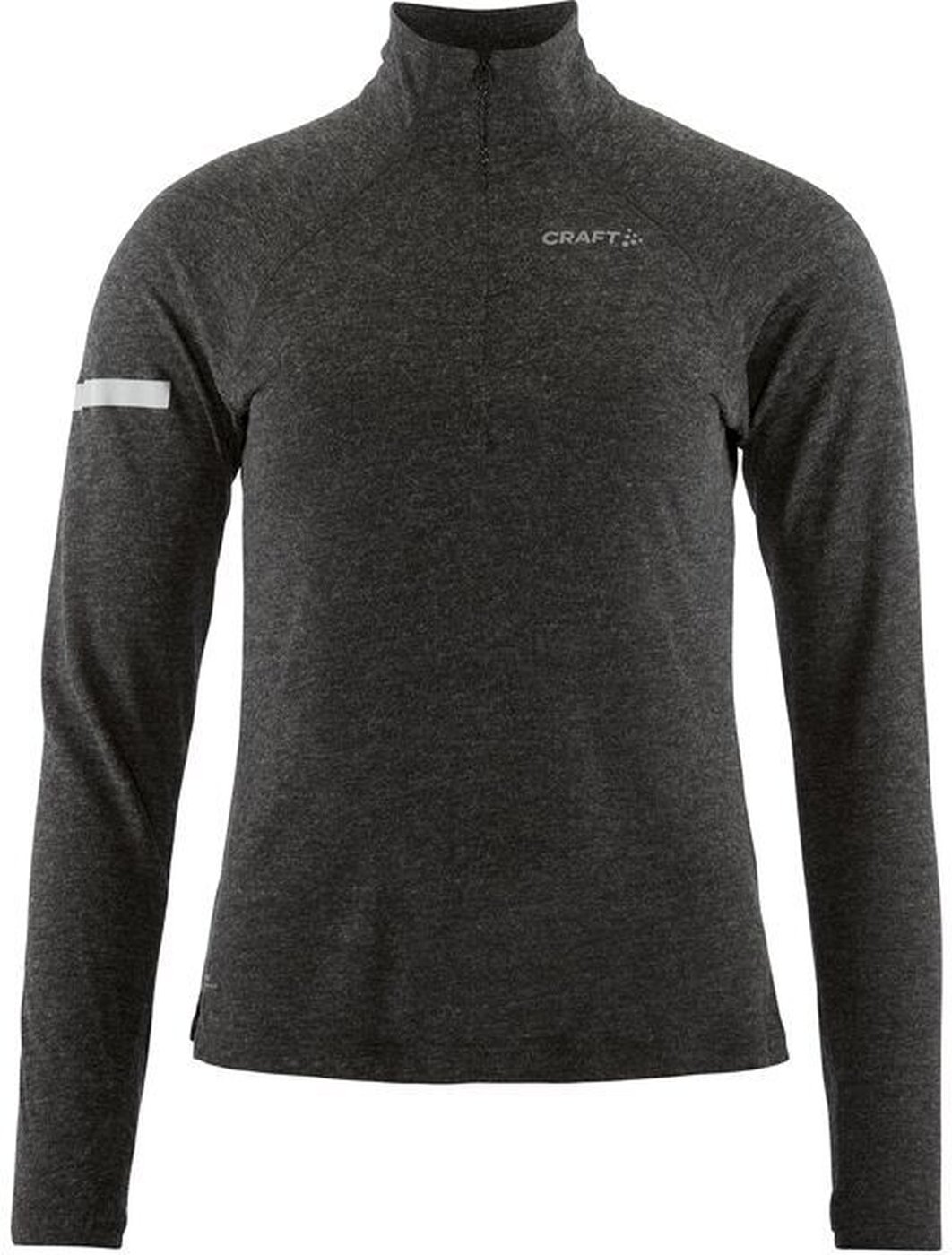 CRAFT - WOOL LS TEE W BLACK-MELANGE