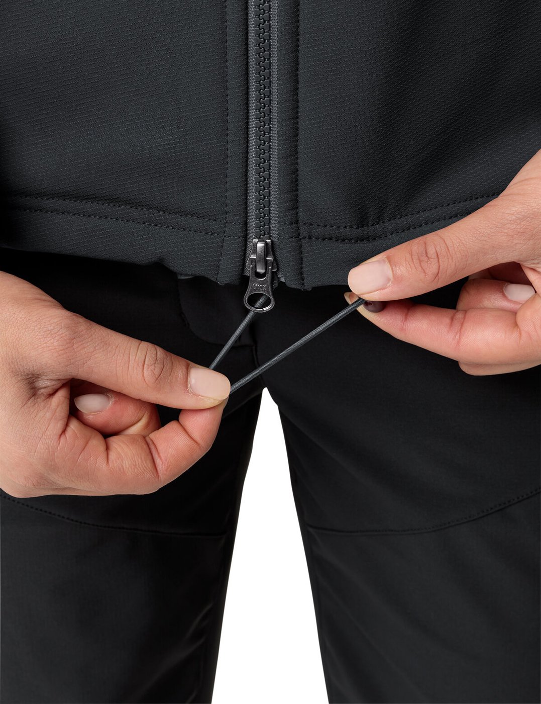 VAUDE - Wo Elope Stormfleece Hoody PHANTOM BLACK – Bild 6