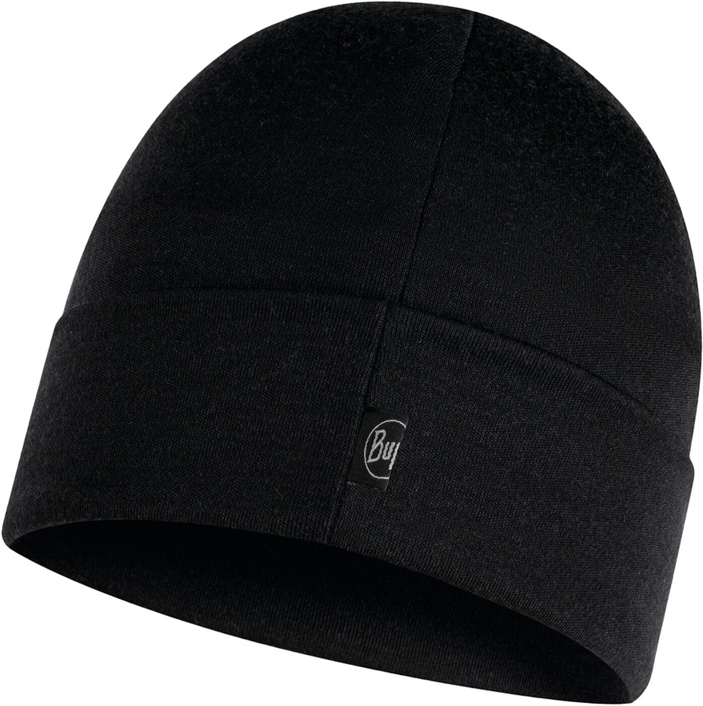 BUFF - Merino Heavyweight Beanie SOLID BLACK – Bild 2